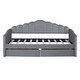 preview thumbnail 7 of 37, Velvet Twin Daybed with Storage Drawers and USB Ports, Upholstered Sofa Bed