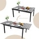 preview thumbnail 8 of 25, MAISON ARTS Outdoor Patio Dining Set, 6/8 Metal Stackable Chairs and 1 Rectangular Expandable Table