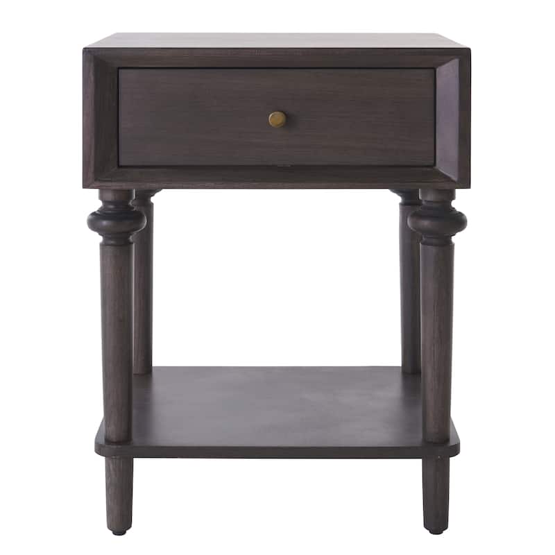 SAFAVIEH Ambrashi 1-Drawer End Table Nightstand - 18"W x 15"D x 24"H
