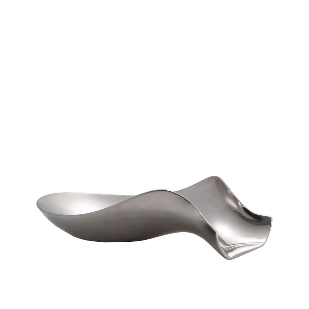 Nambe Curvo Spoon Rest - 7" x 4.8" x 2.1"