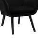 preview thumbnail 81 of 92, Upholstered Wingback Armchair Leisure Accent Chair, Single - 40.55" H x 28.34" W x 33.1" D