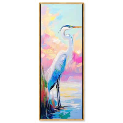 Expressive Egret I Panoramic Canvas by Art Remedy