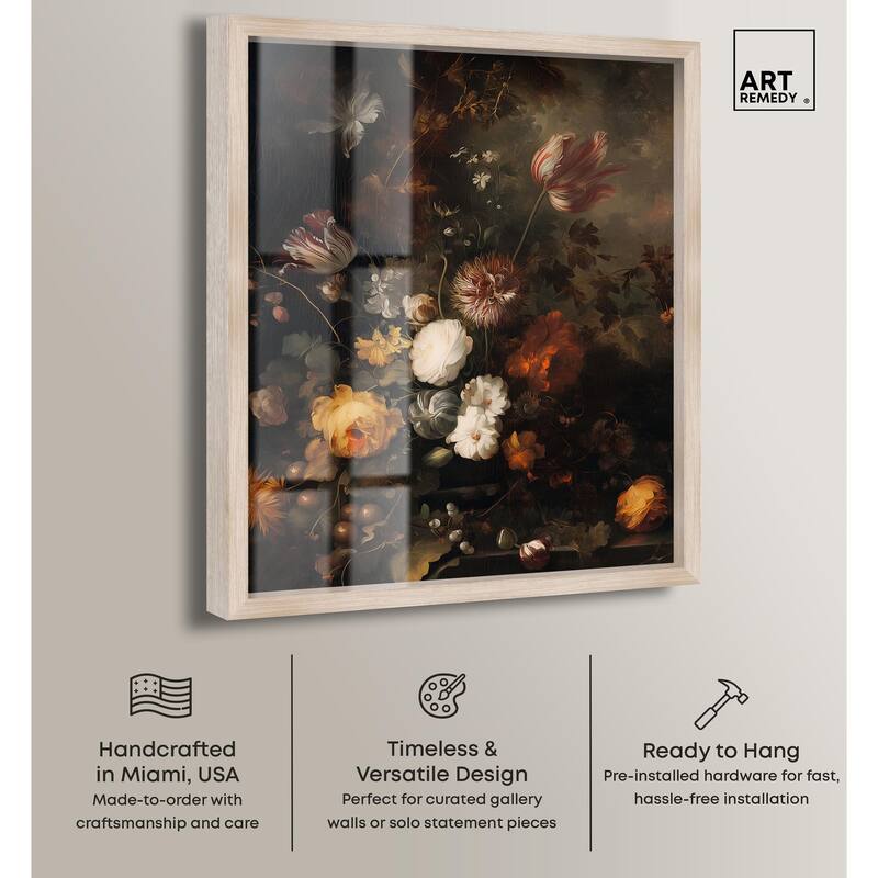 Shadowed Petal Secrets II Shadowbox by Art Remedy