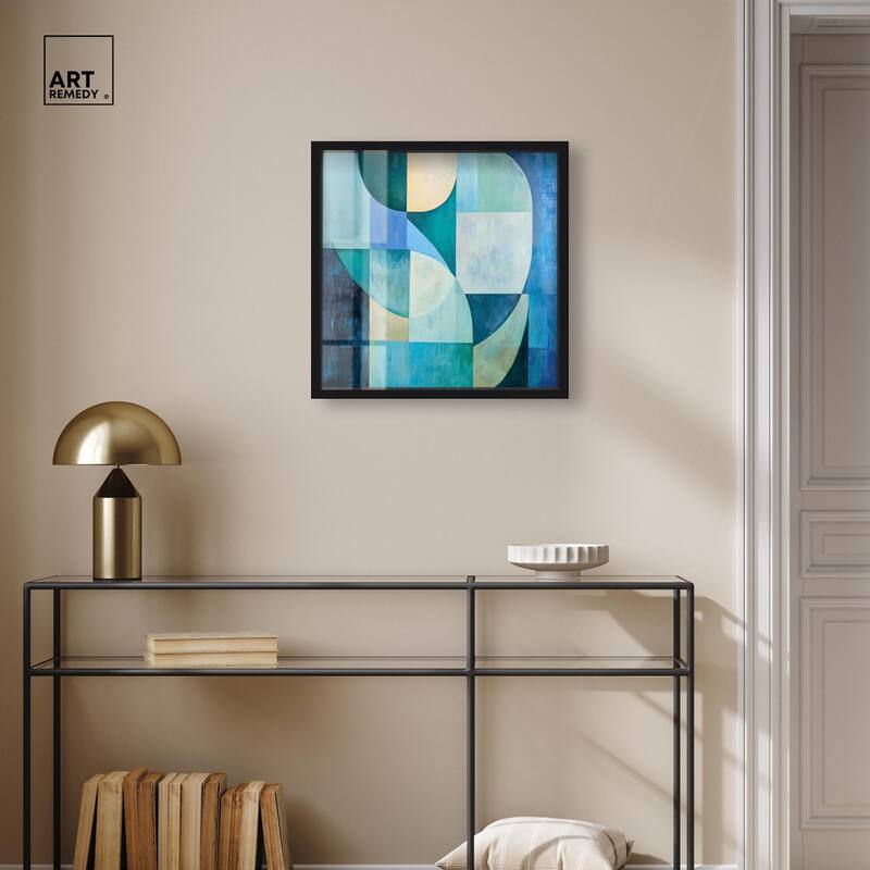 Color Blocks I Shadowbox by Art Remedy