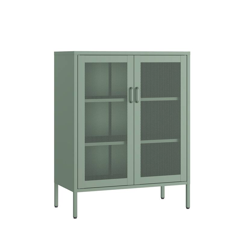 Manhattan Comfort Amelia 32" Metal Accent Cabinet