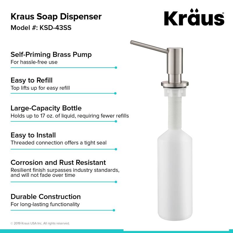 Kraus Kitchen Soap and Lotion Dispenser