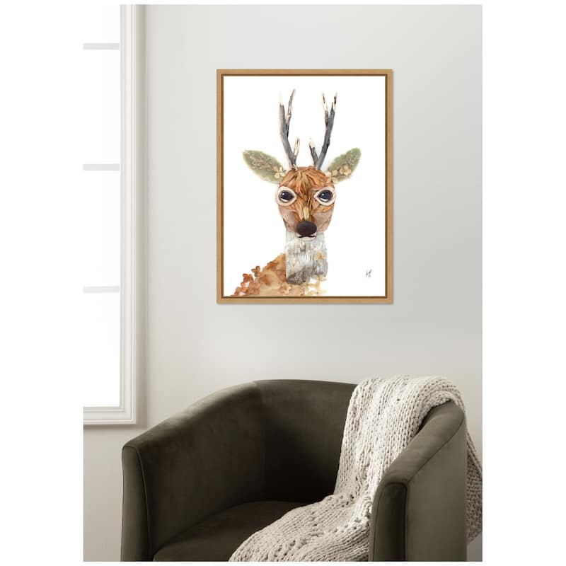 Kate and Laurel Buck by Madeline Jeppesen Framed Canvas Wall Art Print