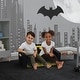 preview thumbnail 3 of 6, Batman Cozee Flip-Out Sofa - 2-in-1 Convertible Sofa to Lounger for Kids by Delta Children