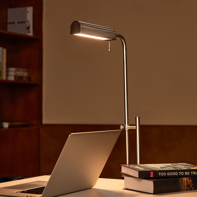 62.5 in. Industrial 1-Light 3CCT LED Pharmacy Floor Lamp for Living Room with Metal Shade