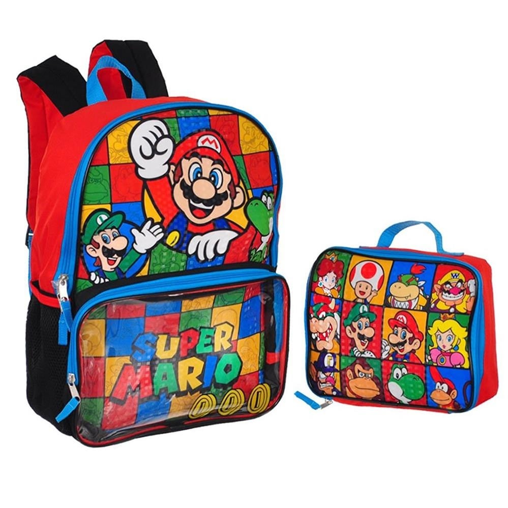 boys backpack and lunch box
