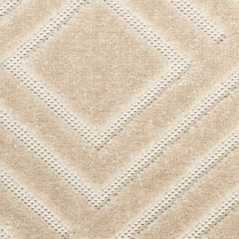 Nourison Casual Indoor only Geometric Area Rug - 5' 3" x 7' - Beige - Rectangle
