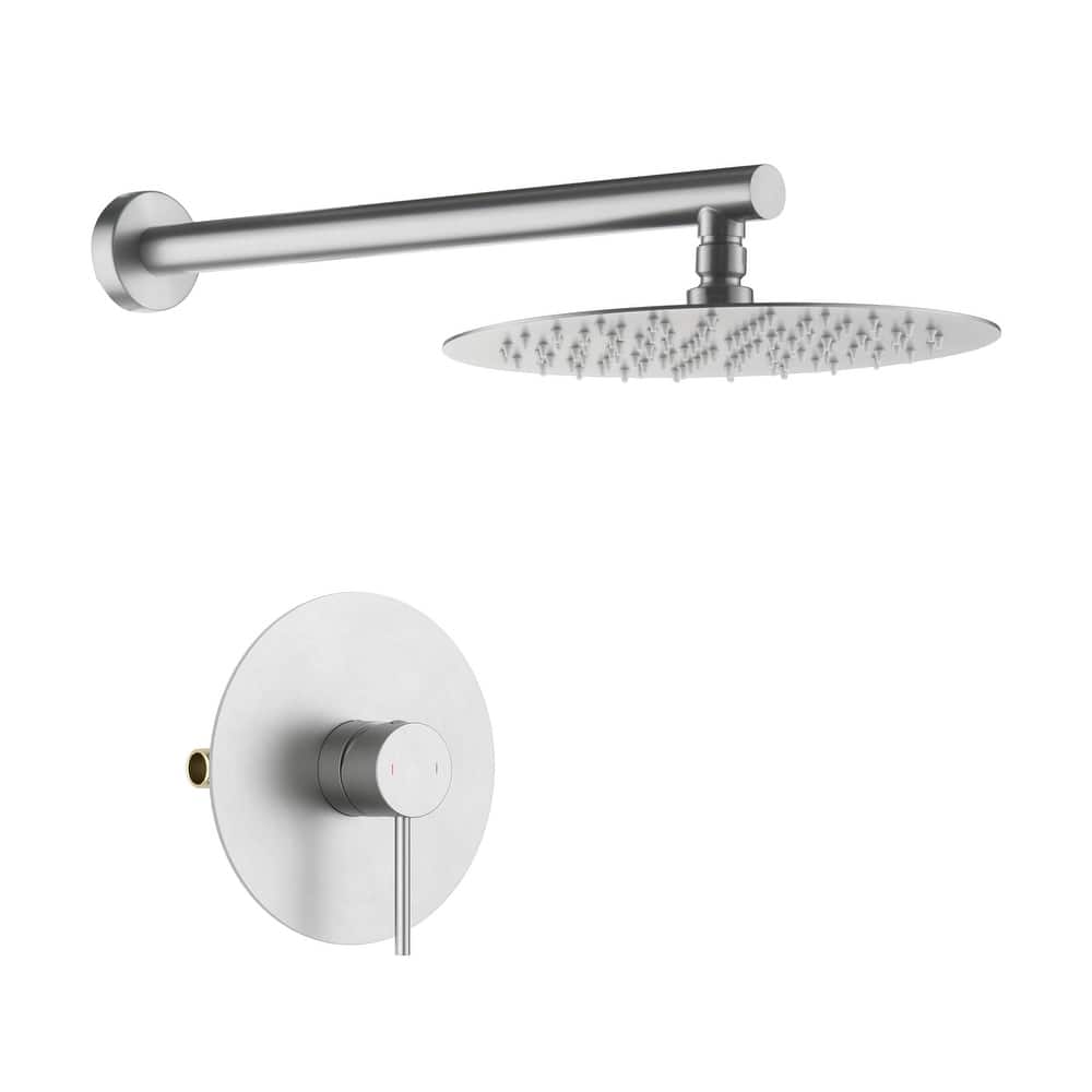 Circular Pressure Balanced Single Function Shower System with Rough In Valve