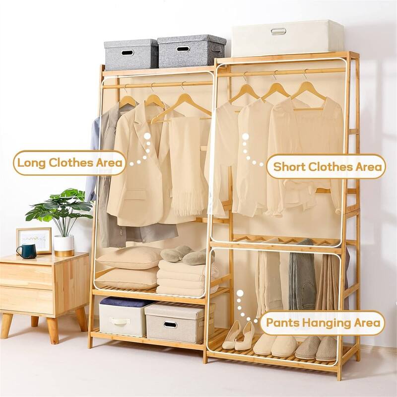 Clothes Rack Heavy Duty Garment Racks - 15.74"D x 61"W x 67"H
