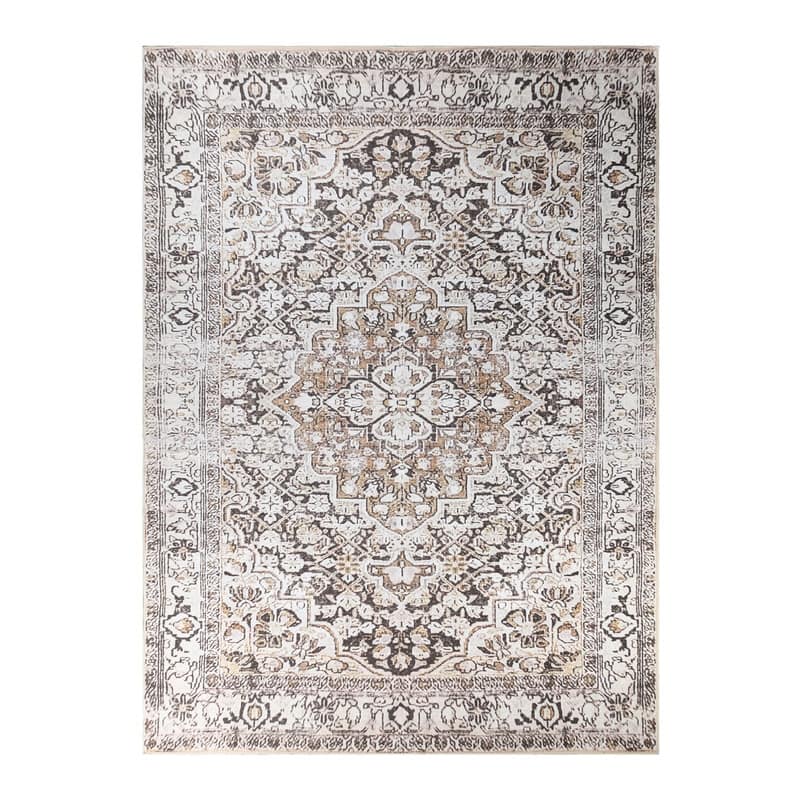 Superior Elodie Bohemian Geometric Floral Medallion Indoor Area Rug
