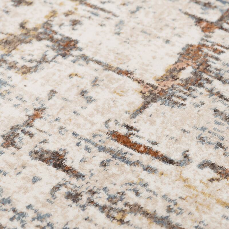 Alora Decor Jade Transitional Ivory/Multi Recycled Polyester Area Rug