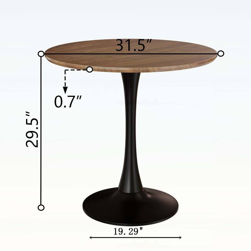 Round Dining Table,Perfect for Small Spaces and Modern Interiors