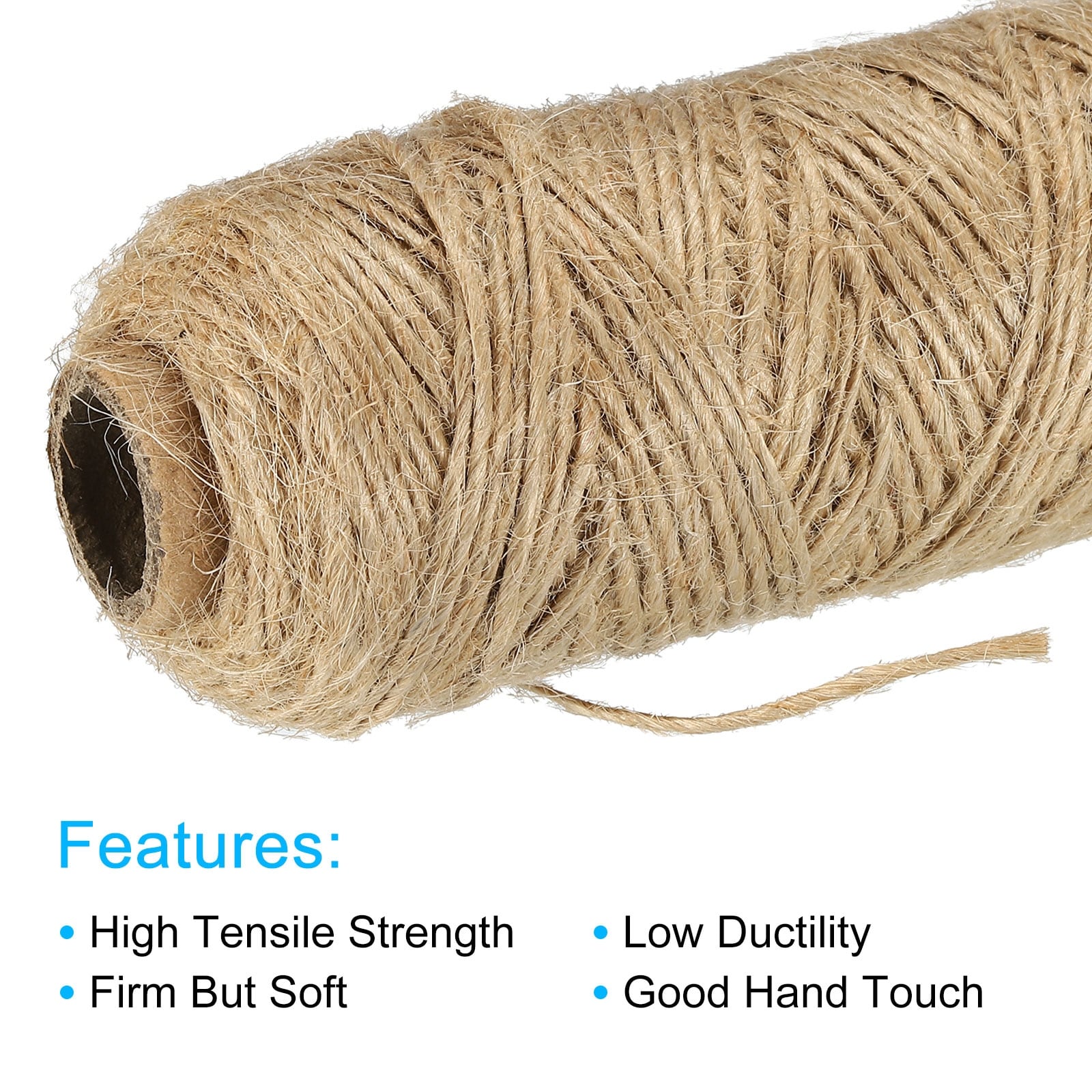 Jute Twine 1mm, 328 Feet Long Brown Twine Rope for DIY Subjects - Bed Bath  & Beyond - 36550106