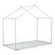 preview thumbnail 6 of 8, White Metal Twin Size House Platform Bed with Trundle