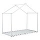 preview thumbnail 5 of 9, White Twin Metal House Platform Bed with Trundle