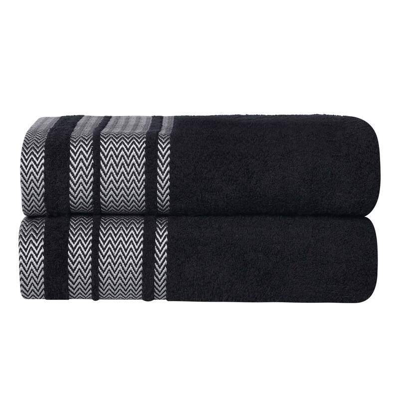 Superior Hays Cotton Absorbent Medium Weight Bath Towels, Set of 2