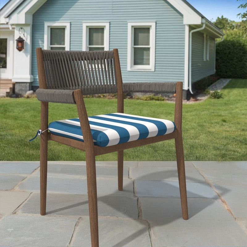 Covers&All Sunbrella Outdoor Dining Chair Cushions, Waterproof, Fade Resistant Seat Pads for Patio Furniture ( 18 x 18 x 3 )