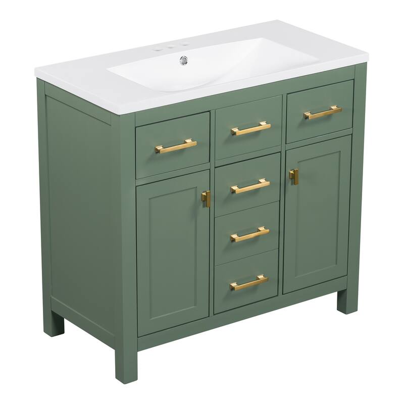 36" Bathroon Storage Cabinet Vanity