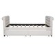 preview thumbnail 28 of 34, Twin Size Upholstered daybed with Trundle, Wood Slat Support,Maximized space