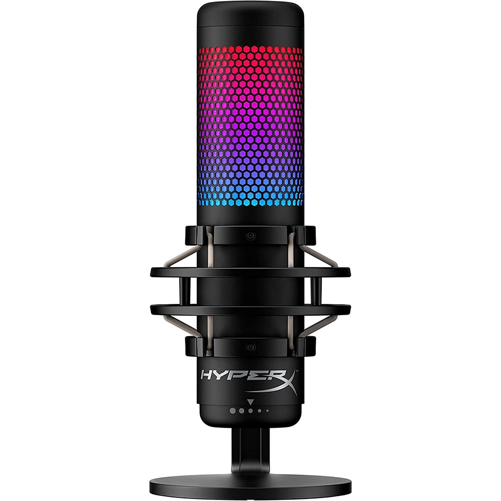 HyperX QuadCast S Standalone USB Condenser Microphone, Black/Grey