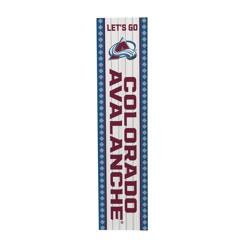 47" Double Sided Seasonal Porch Leaner, Colorado Avalanche - 47" x 11.25"