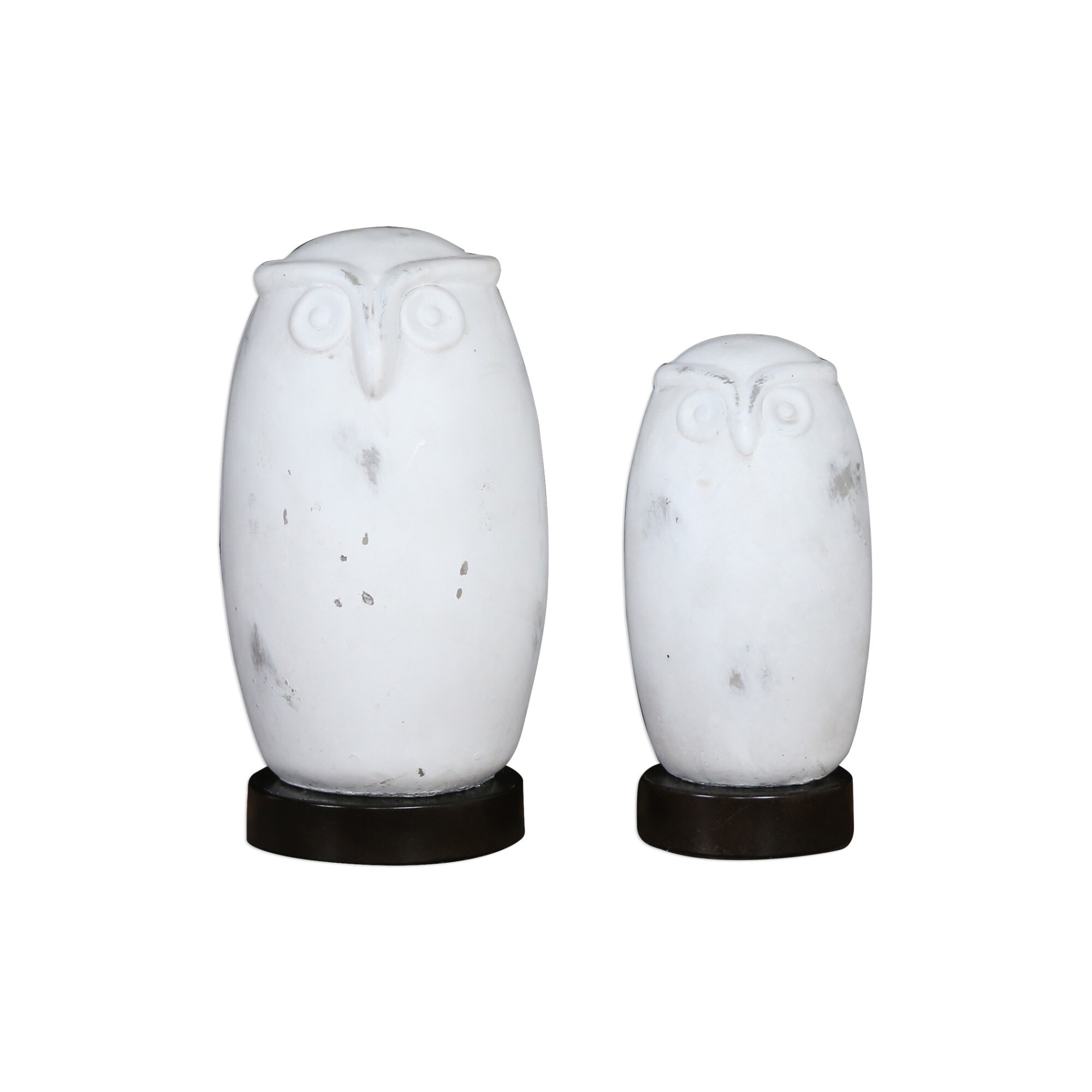 Shop Uttermost 18787 Hoot Two Piece Ceramic Owl Statue Set By