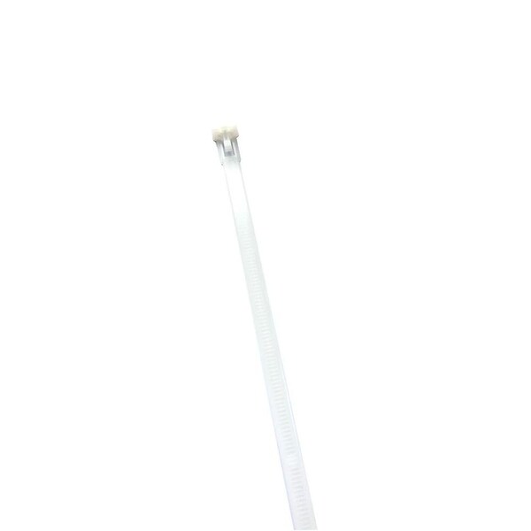 Industro 15-1/2" Nylon White Reusable Cable Ties - 100 Pack
