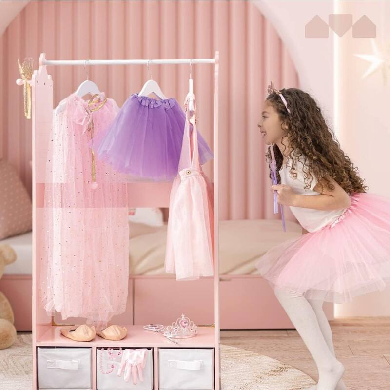 Dress Up Storage Kids Costume Organizer Center - 12"D x 25"W x 47"H