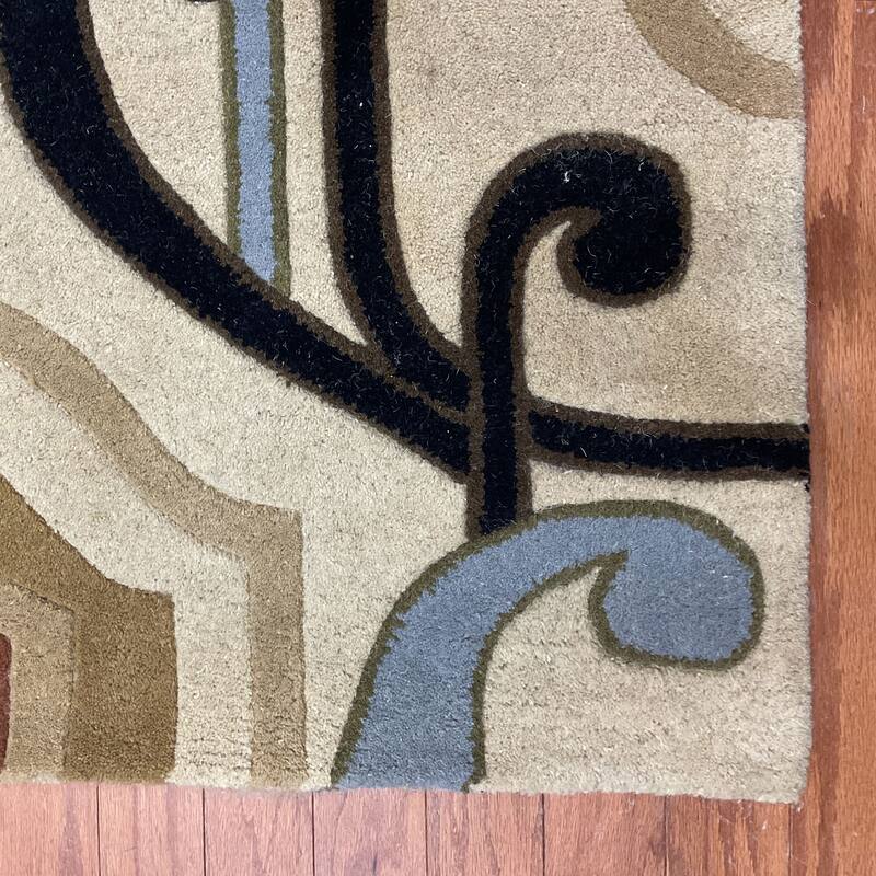 HERAT ORIENTAL Handmade 4x6 Tibetan Wool Rug - 4' x 6'