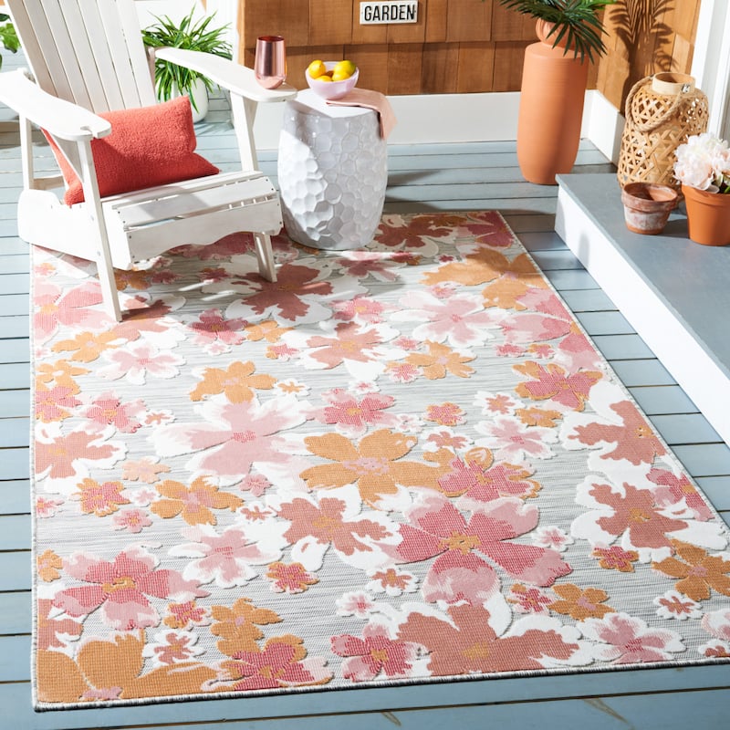 SAFAVIEH Cabana Evtimiya Indoor/ Outdoor Waterproof Transitional Rug