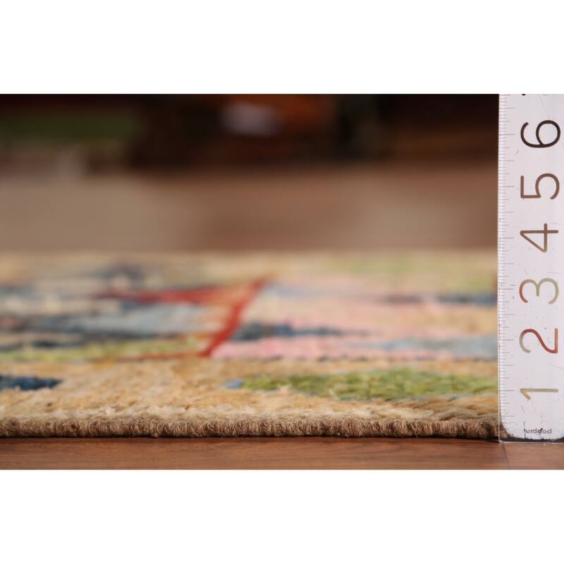Tribal Moroccan Oriental Runner Rug Handmade Multi-Color Wool Carpet - 3'0" x 9'9"