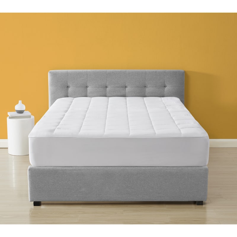 Simmons Waterproof and Moisture Wicking Mattress Pad - White