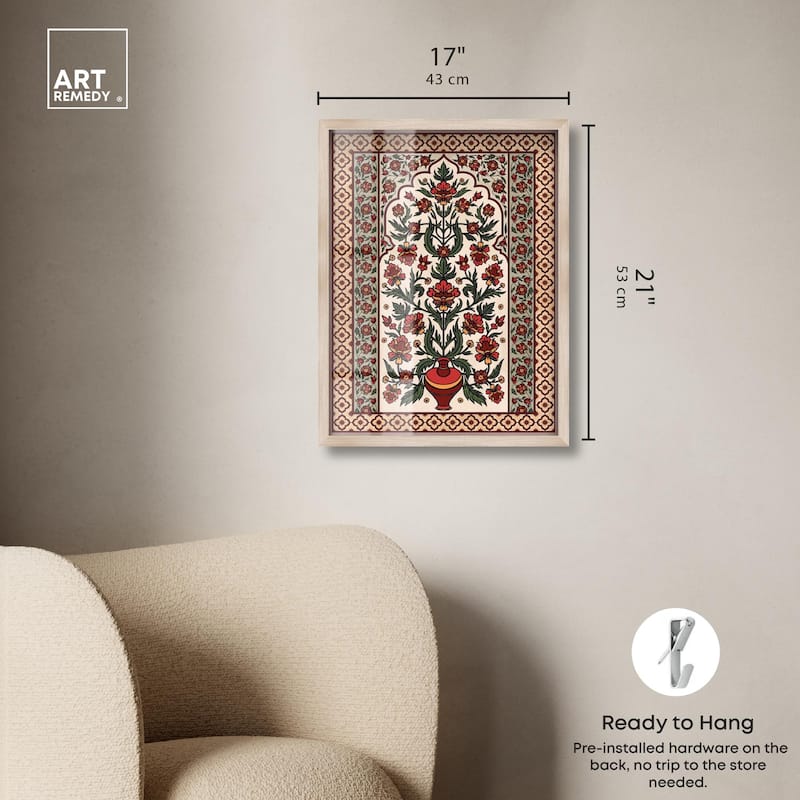 Royal Floral Mat Shadowbox by Art Remedy