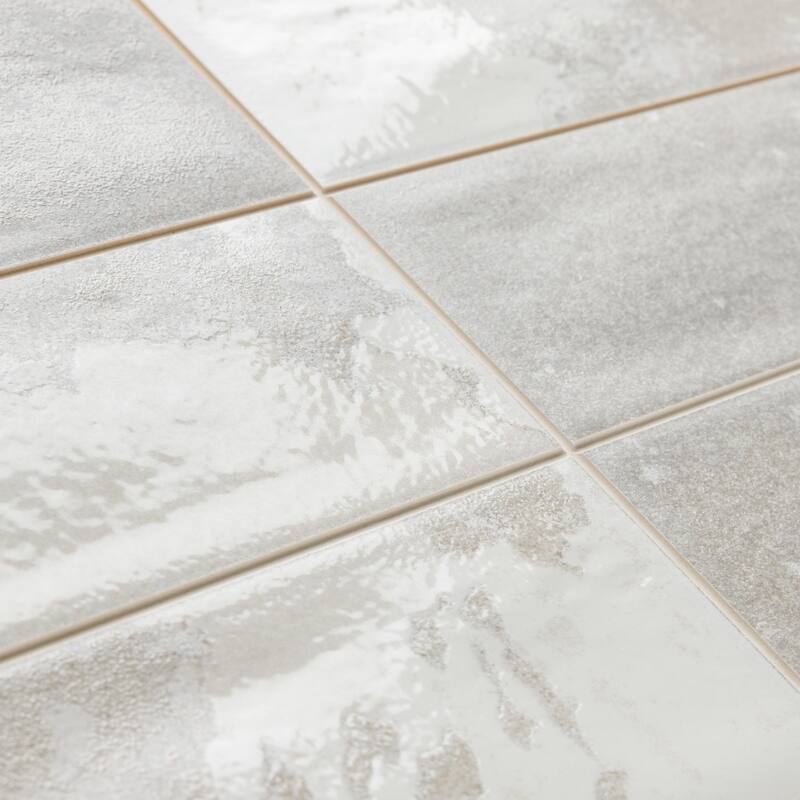 Merola Tile Kings Luxe Tradition Brick Silver 7-7/8" x 15-3/4" Ceramic Wall Tile