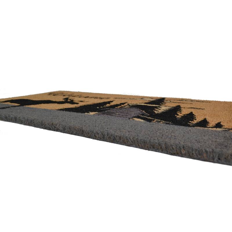 Moose Silhouette Outdoor DoorMat