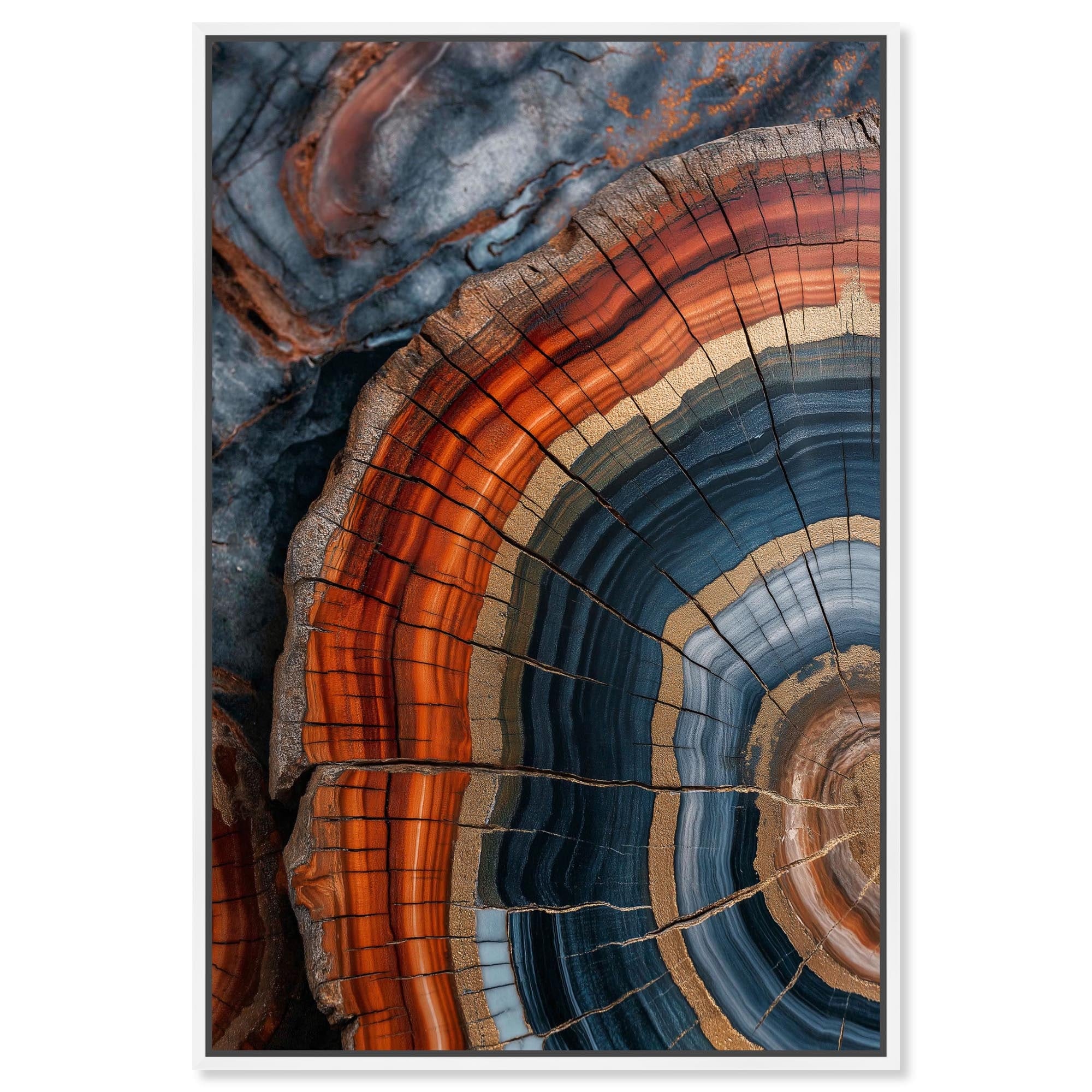 Earth's Core IV Coastal Wall Art Canvas Print by Art Remedy