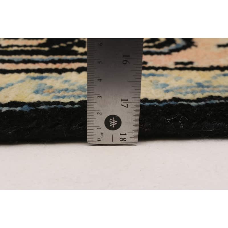 ECARPETGALLERY Hand-knotted Jules Serapi Black Wool Rug - 8'1 x 9'11