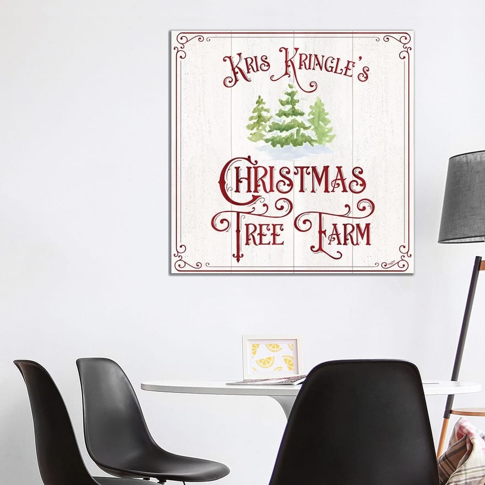 iCanvas "Vintage Christmas Signs VI-Tree Farm" by Tara Reed Canvas Print
