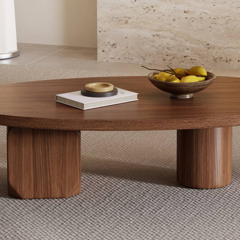 Modern 51" Coffee Table, Minimalism Wood table, Special Shaped
