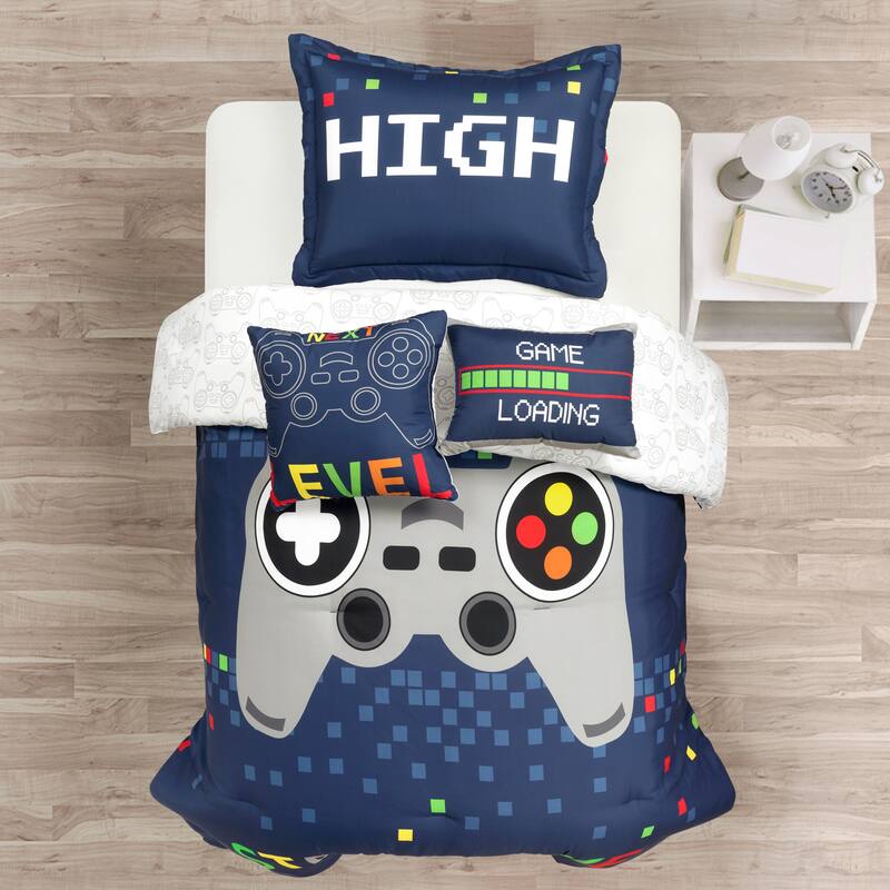 Lush Decor Video Games Reversible Oversized Comforter Set