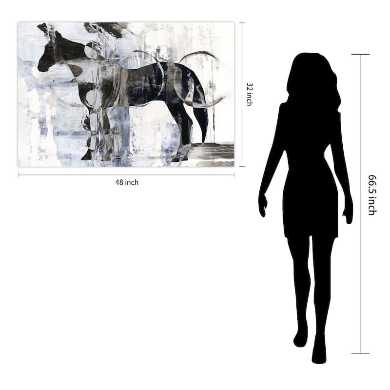 Empire Art Direct Equestrian Essence I Printed Tempered Glass Wall Art