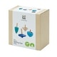 preview thumbnail 1 of 7, PlanToys Wooden Mini Spinning Tops - Blue Blue - Kids