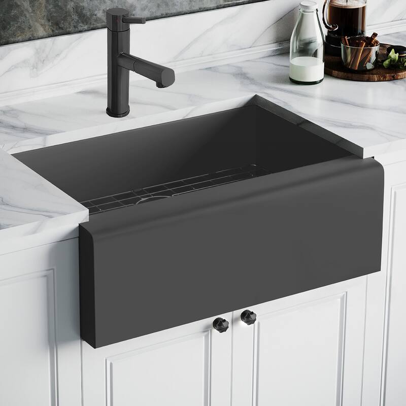 Whitehaus Noah Plus 30" Single Basin Kitchen Sink Set for Undermount