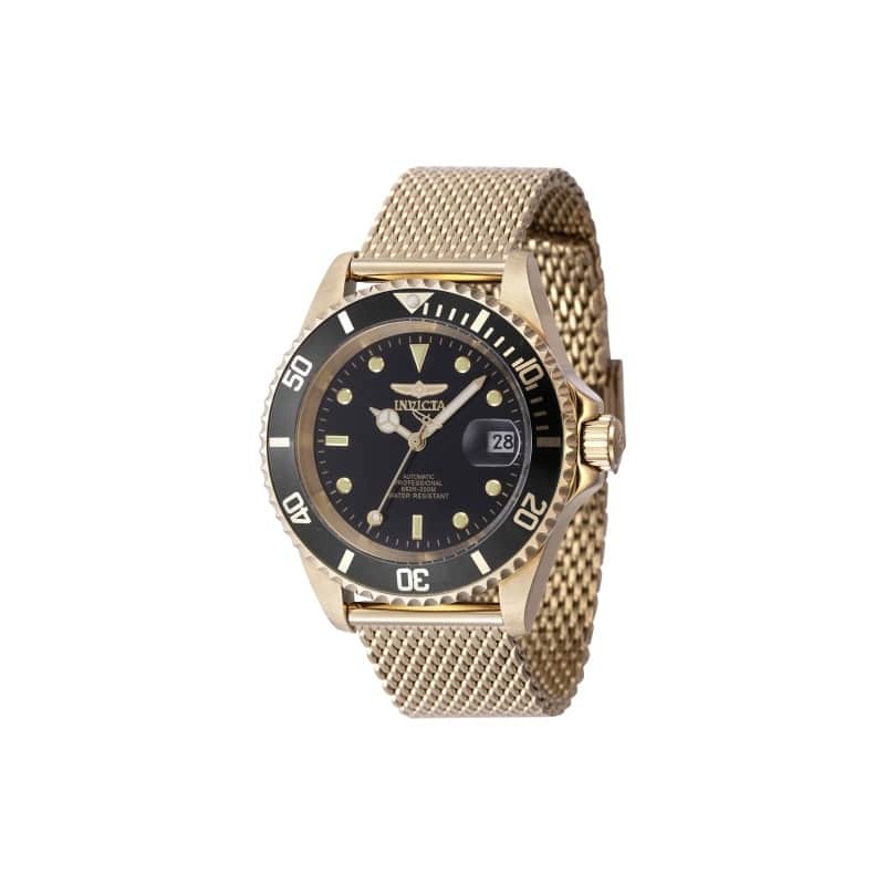 Invicta Men's 47722 Pro Diver Automatic 3 Hand Black Dial Watch