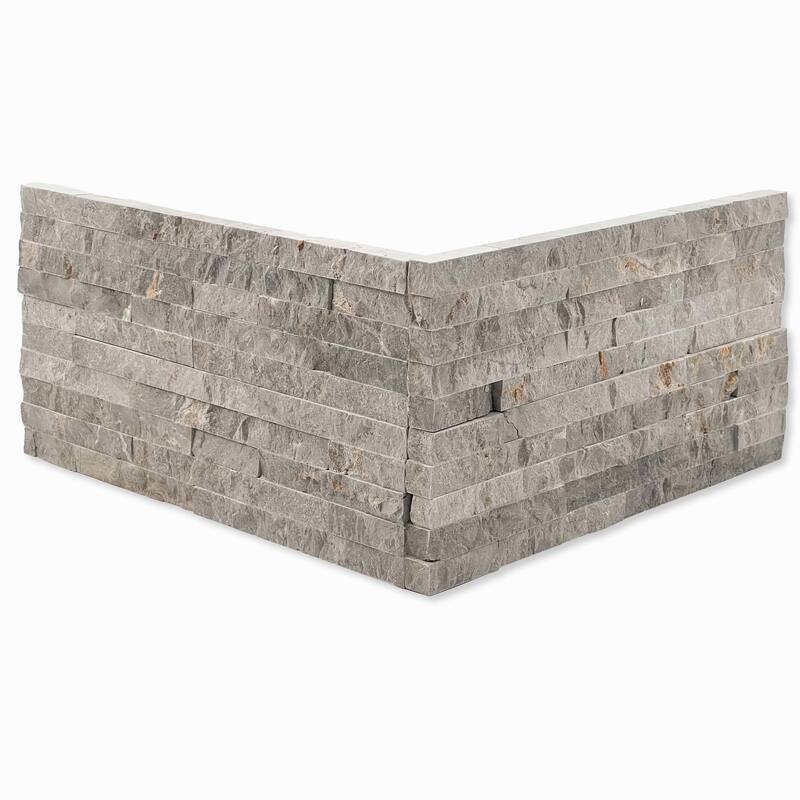 Cruz Bay Studio MKT45950 Slender Strip - 3" x 12" Brick Wall Tile - - Ashen Grey