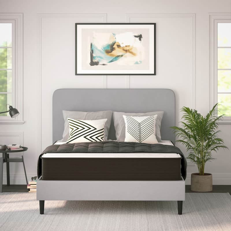 10" Hybrid Foam and Pocket Spring Mattress, Mattress in a Box - Queen